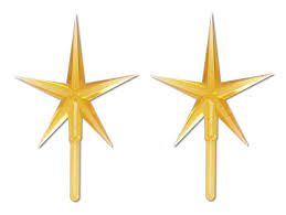 Darice P0681 2 Piece Ceramic Tree Star Ornament Gold Sensational Bargains Just A Click Away Christmas Tree Star Topper Star Ornament Ceramic Christmas Trees