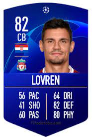 Фнл и рпл fifa 21 трейлер. Dejan Lovren Fifa 19 Spieler Statistik Card Preis