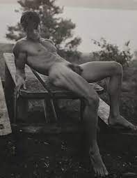 Sold at Auction: Bruce Weber, BRUCE WEBER MALE NUDE PAUL PICNIC TABLE 1988
