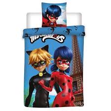 Miraculous Ladybug Housse De Couette Avec Taie D Oreiller 200 X 140 Cm Parure Ladybug Achat Prix Fnac