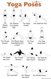 Yoga Poses Diagram Yoga Poses Chart Yoga Poses Funny