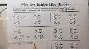 You may have heard that all babies are born with blue eyes. Math 8 Hinges Handout Example Two Youtube