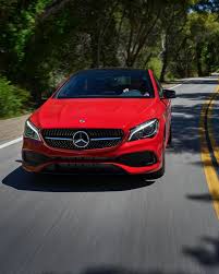 The Fiery Red Cla Fascinates You With Its Elegance Dream Cars Mercedes C 200 Car Show