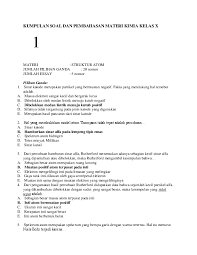 Molekuler, susunan materi, dan cuplikan bahan b. Doc Kumpulan Soal Dan Pembahasan Materi Kimia Kelas X Arga Ade Putra Academia Edu