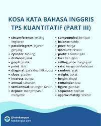 Pengetahuan kuatitatif berkaitan dengan matematika soal utbk 2020 sebanyak 20 soal dan dipilih secara random. Halo Kampus On Twitter Sesuai Dengan Sosialisasi Panitia Ltmpt Tahun Ini Sebagian Soal Tps Kuantitatif Utbk Akan Diujikan Dalam Bahasa Inggris Berikut Ini Beberapa Kosa Kata Bahasa Inggris Dasar Yang Biasa