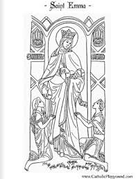 Make a coloring book with religion catholic for one click. Saint Emma Catholic Coloring Page Yay St Emma Images Are So Hard To Come By Coloring Pages Catholic Coloring Saint Coloring