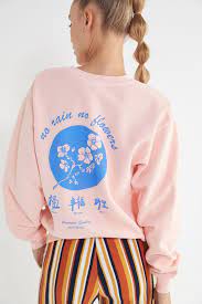 Look hip, cool, and urban fashionable wearing men's clothing, shoes, and accessories from urban outfitters. No Rain No Flowers Pullover Sweatshirt Urban Outfitters