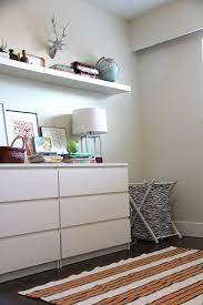 Kamiler rustic 4 drawers dresser with shelves, closet storage organizer,versatile cabinet for bedroom, living room, hallway, hotel,sturdy steel frame, wood shelf,removable fabric bins. Our House House Tour Home Malm Chest Ikea Malm