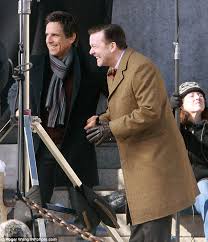 Night at the museum (cert pg) rob mackie. Ben Stiller And Ricky Gervais Keep Each Other Laughing On Set Of Night At The Museum 3 In New York Daily Mail Online