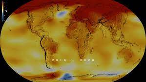 Nasa Releases Heat Map Video Showing How 2020 Tied With 2016 In Being The Hottest Year On Record In 2021 Climate Change Nasa Global Warming