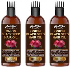 Black seed oil is good for hair growth because it has stimulating agents such as nigellone and thymoquinone. Buy Aromine Onion Black Seed Hair Oil For Hair Growth Hair Fall Protection 300ml Each 100ml Online Get 63 Off