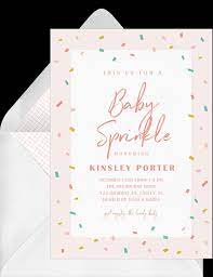 Putting together a baby shower is no easy task, but it's a task well worth it to simplify the process of writing your own baby shower invitation wording, take a notepad and write down all of the words that come to mind that relate to the theme and gender (if. Baby Sprinkle Invitations To Celebrate Your Newest Arrival Stationers