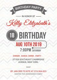 Birthday Party Invitation Card Design Retro Birthday Party Invitation Card Template Retro Birthday Parties Birthday Party Invitations Retro Birthday