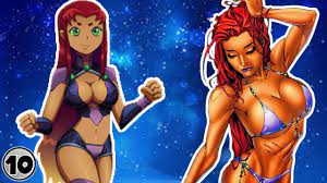 Top 10 Hottest Alternate Versions of Starfire - YouTube