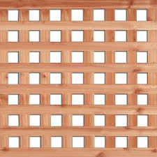 Hdg 4 Feet X 8 Feet Western Red Cedar Square Lattice The Home Depot Canada