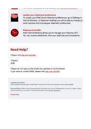 Bank australia is a member of the australian banking association (aba), customer responsible banking. Nab Au Redesign Statement Alert Dramatic Difference Isky Research