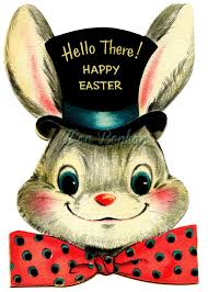 Vintage Easter Bunny Clip Art 4x6 Digital Clip Art Use For Scrapbooking Card Making T Shirt Transfers Instant Download Easter Images Clip Art Vintage Easter Vintage Easter Cards