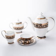 Painting in china, as with all the arts of china since 1912, has reflected the effects of modernization, the impact of western art, and the political, military, and. Dubai Black Embossed Bone China Crockery Golden Coffee Set Tea Set Restaurant Modern Luxury Dinnerware Coffee Set Two Eight