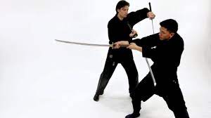 How To Do The 2 Sword Katana Technique | Sword Fighting - Youtube