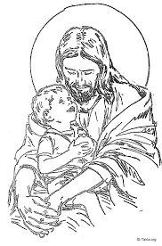 Jesus playing with children vertical. Boy Jesus Colouring Pages Casa Minimalista