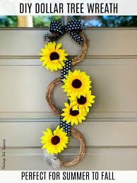 Check spelling or type a new query. Diy Dollar Tree Sunflower Wreath Average But Inspired
