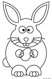 Check spelling or type a new query. Coloriage Lapin Paques Avec Un Oeuf Facile Dessin Lapin A Imprimer