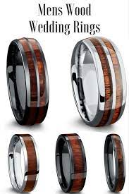 The Most Unique Wedding Bands For Men These Mens Wedding Bands Are Made With 100 Real Wood 100 Wat Wood Wedding Ring Mens Wedding Rings Wooden Wedding Ring
