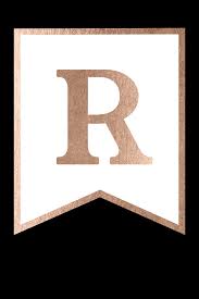 It's so fun to make personalized decor . Free Printable Rose Gold Banner Template Paper Trail Design