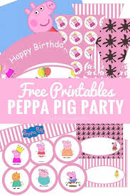 Coloring peppa pig coloring pages birthday awesome. Peppa Pig Party Printables Fun Party Ideas