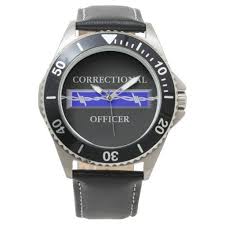 Correctional Officer Logo Watch Zazzle Com Monogram Watches Wrist Watch Wristwatch Men