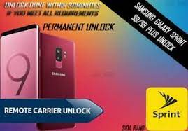 And got the unlock code this morning and instructions on hot to unlock my sprint samsung galaxy s9+. Samsung Galaxy Sprint S9 S9 Plus Permanent Sim Unlock Service Ebay