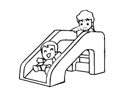 Money saving goals planner for children. Slide Coloring Page Coloringcrew Com