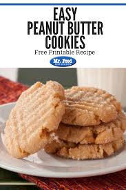 Easy Peanut Butter Cookies Recipe Easy Peanut Butter Easy Peanut Butter Cookies Holiday Cookie Recipes