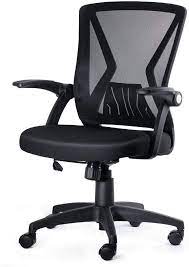 For those who don't have unlimited budgets, the hon exposure is the best office chair. Amazon Com Kolliee Mid Back Mesh Office Chair Ergonomic Swivel Black Mesh Computer Chair Flip Up Arms With Lumbar Support Adjustable Height Task Chair Home Kitchen