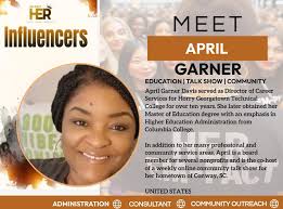 Meet HER Influencer April Garner Davis! She served as a Director of Career  Services for Horry Georgetown Technical College for over 10 years. She  later obtained her Master of Education Degree with