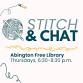 Stitch and Chat event in Abington, PA