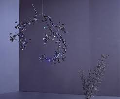 Led lamps are placed next to the crystals and create a magical ambience. Blossom Tord Boontje