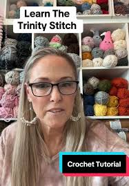 Learn the trinity crochet stitch, and follow me for more crochet tutorials!  #crochetersoftiktok #learntocrochet ##crochetforbeginners #trinitystitch.  #crochettutorial