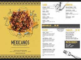 Mexican Food Menu Flyer Mexican Food Menu Mexican Food Recipes Food Menu