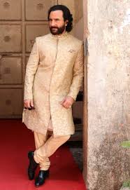 See more ideas about saif ali khan, khan, bollywood. Saif Ali Khan Gives Royal Vibes In Golden Sherwani As He Poses For Photoshoot