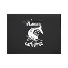 Cool I 39 D Rather Be Catfishing Funny Catfish Fishe Doormat In 2020 Funny Doormats Door Mat Personalized Door Mats