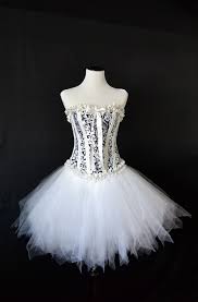 Black And White Corset Dress White Corset Dress Super Sparkly Trim Fluffy Almost Whimsical Tulle Skirt Cute Cute Cute Www Etsy C White Tulle Skirt Corset Dress White Corset Dress