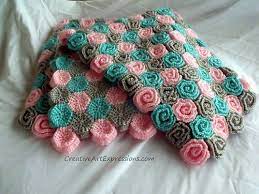 Rose Field Baby Blanket Crochet Rose Crochet Blanket Patterns Baby Blanket Pattern