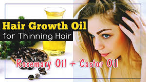 Ricinoleic acid's free radical scavenging abilities can help to reduce the levels of cell damage within your hair follicles. Hair Growth Oil For Thinning Hair Rosemary Castor Oil Youtube