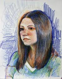 Drawing Miranda Parks 9-6-19 — The Pretentious Cleveland Portrait Artists.