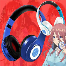 Hatsune miku headphones by yowu … перевести эту страницу. Anime Go Toubun No Hanayome The Quintessential Quintuplets Nakano Miku Cosplay Fold Headset Wireless Bluetooth Earphone Gifts Costume Props Aliexpress