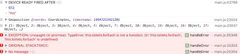 Foreach Is Not A Function Ionic 2 Stack Overflow