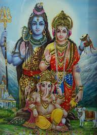 Print Lord Shiva Parvati Nandi And Baby Ganesh From Vintage Artwork No Frame Lord Shiva Shiva Art Lord Shiva Family