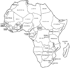 Map of africa with countries and capitals. Jungle Maps Map Of Africa To Color