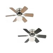 If you need a little airflow in a small room, but not any additional light, then the hunter fan will do the trick. Hugger Mount Ceiling Fan With Light And Pull Cord Ugo Brushed Nickel 76 Cm 30 9007371232925 Ebay